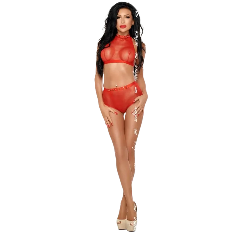 Me-Seduce - Mona Set Röd XXL/XXXL