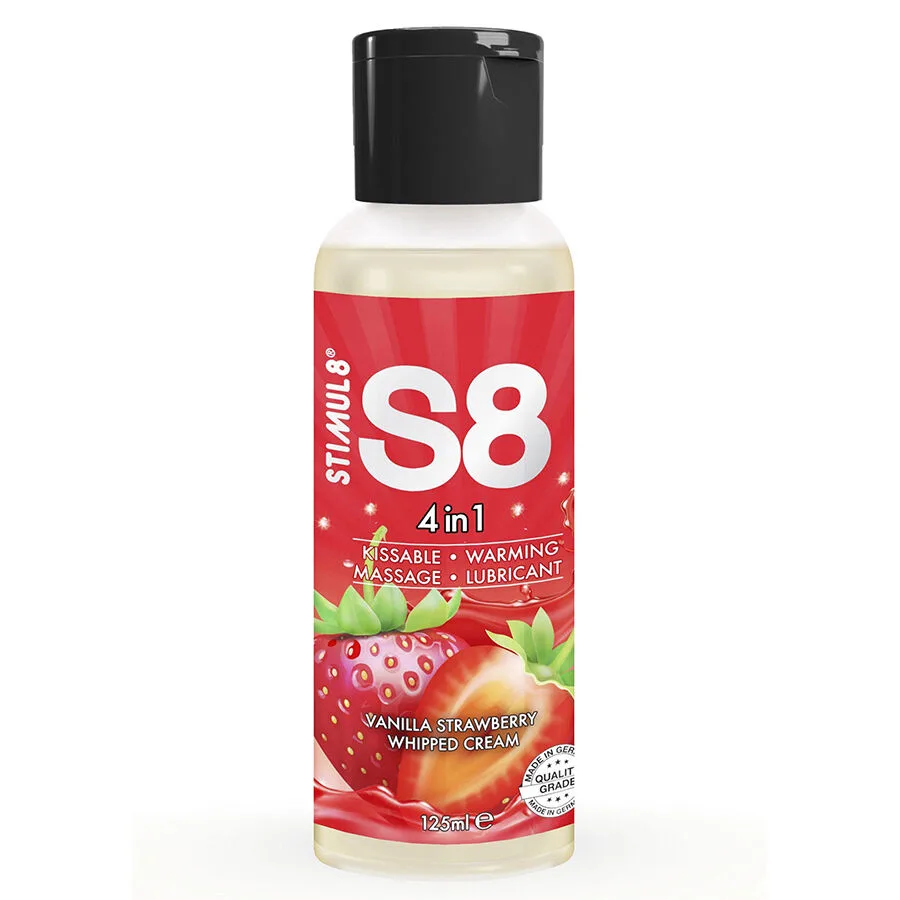 STIMUL8 - S8 4-in-1 Jordgubbsdessert Värmande Glidmedel 125ml
