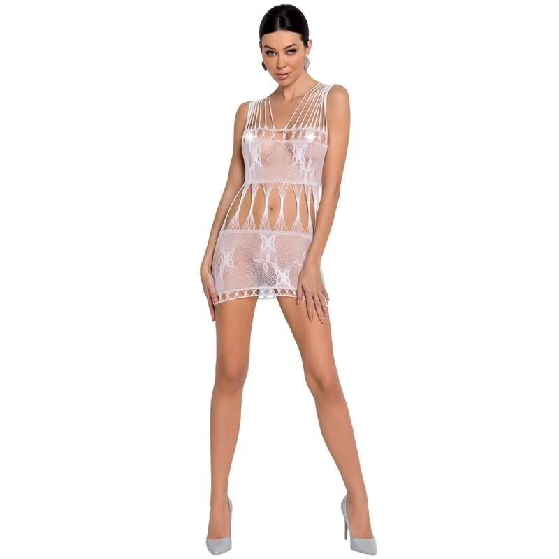Passion BS090 White Lace Mesh Bodystocking – One Size Fits Most