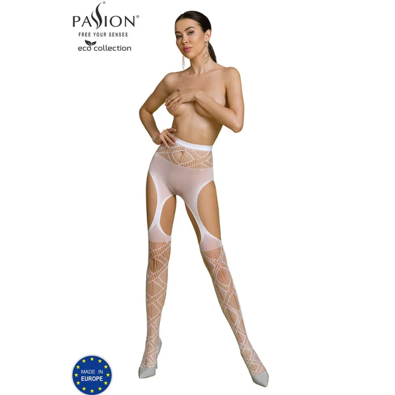 Passion Eco Collection Lace Bodystocking S005 – White | Sustainable Erotic Lingerie