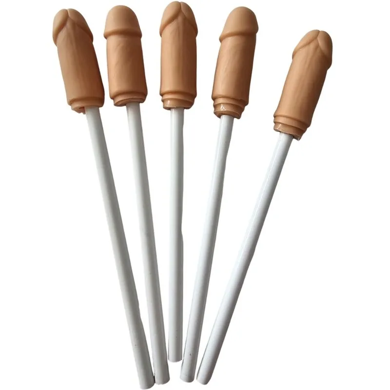 Diablo Picante - Set med 5 pennor med anatomiskt formad penistopp