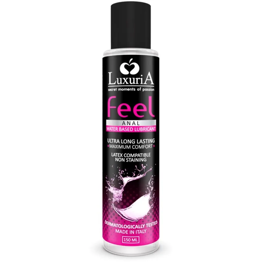Intimateline Luxuria Feel Anal Vattenbaserat Glidmedel 150ml – Lugnande Analt Glidmedel för Bekväm Intimt Bruk