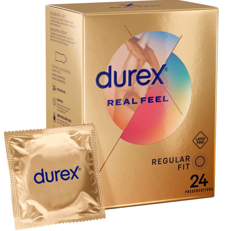 Durex RealFeel Latexfria Kondomer – Förpackning med 24