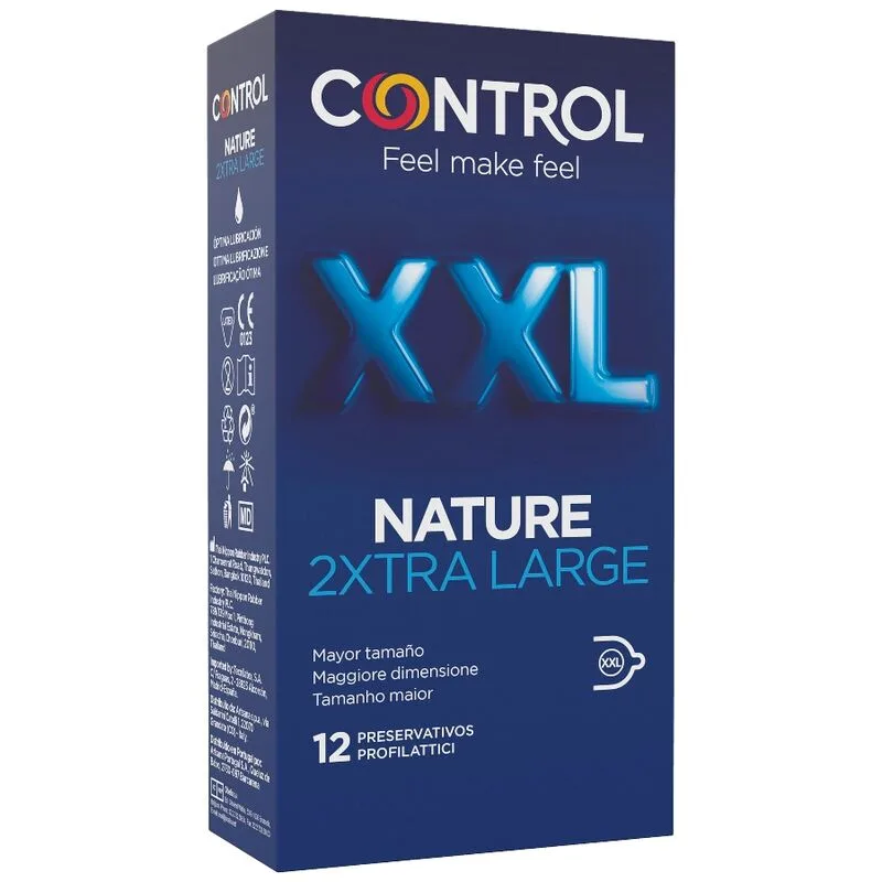 Control Nature 2XL Extra Large XXL Condoms – Pack of 12