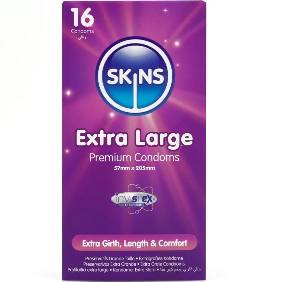 Skins Extra Large Premium Condoms – Pack of 16