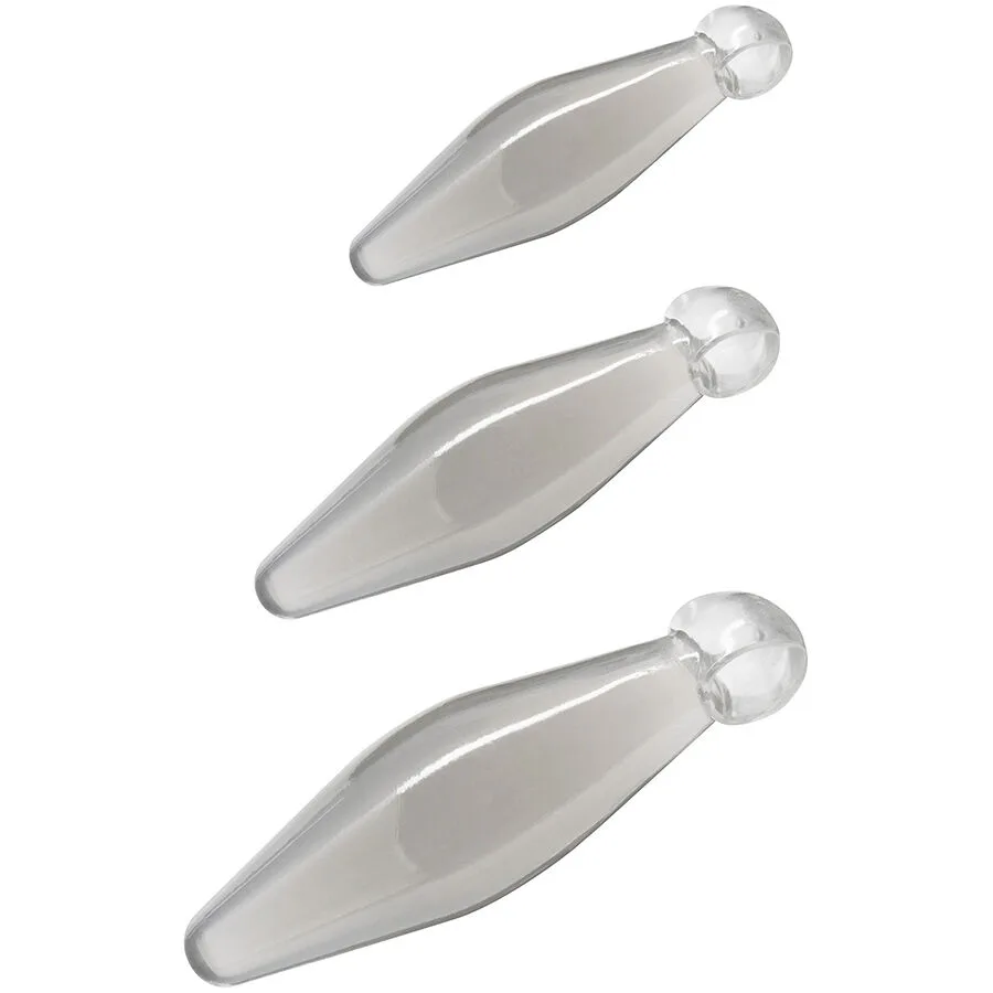 Toyjoy - Anal Play 3-delar Transparent Fingerformad Analdilatator Set