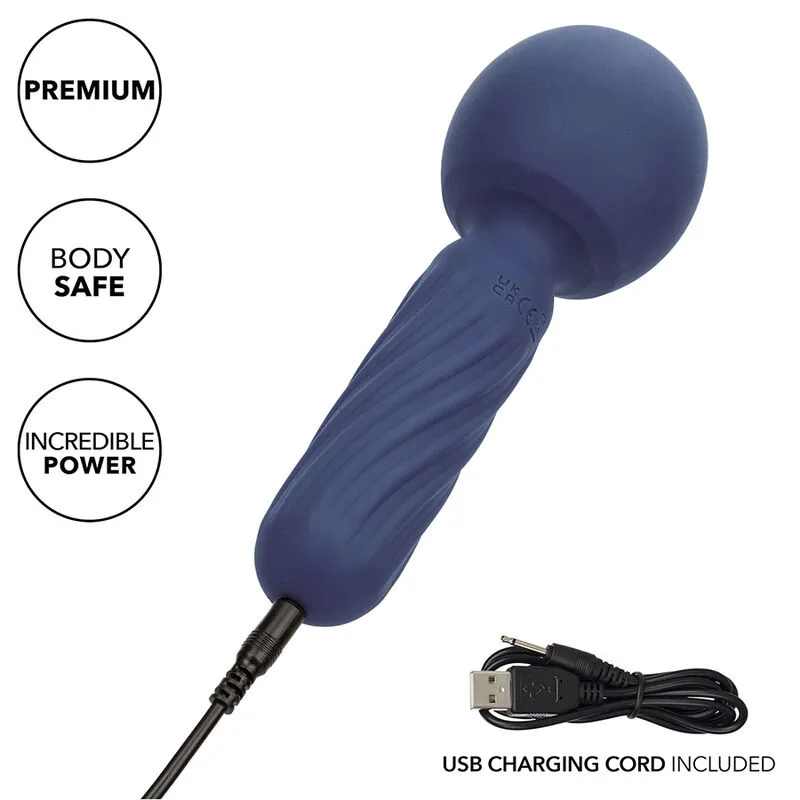 Calexotics Charisma Seduction Vibrating Massager | 12 Funktioner | Hudvänligt Silikon | IPX7 Vattentät | USB-uppladdningsbar | Lila | 17,75 cm x 6,25 cm