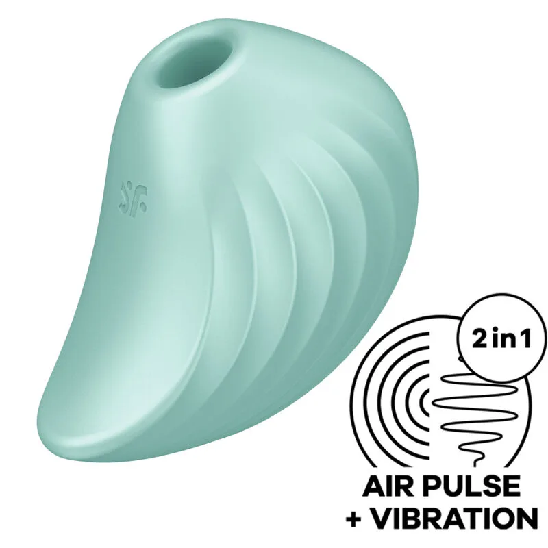 Satisfyer Pearl Diver Air Pulse Stimulator & Vibrator - Grön