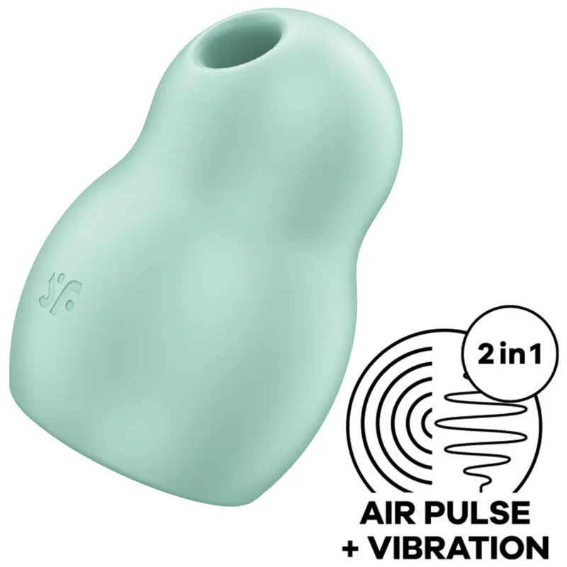 Satisfyer Pro To Go 1 Dubbel Luftpuls Stimulator & Vibrator - Grön