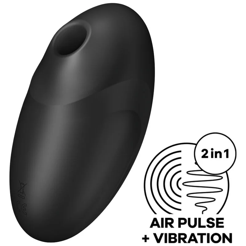 Satisfyer Vulva Lover 3 Air Pulse Stimulator & Vibrator - Svart