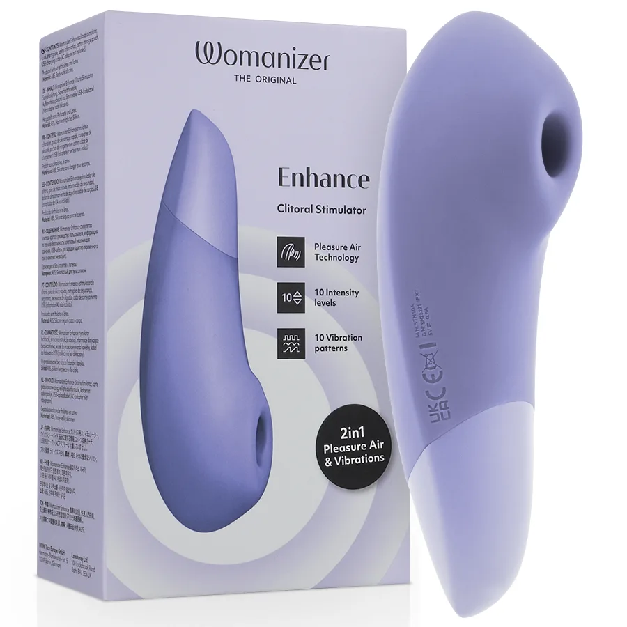 Womanizer Enhance 2-i-1 Klitorisstimulator med Pleasure Air-teknik – Lila