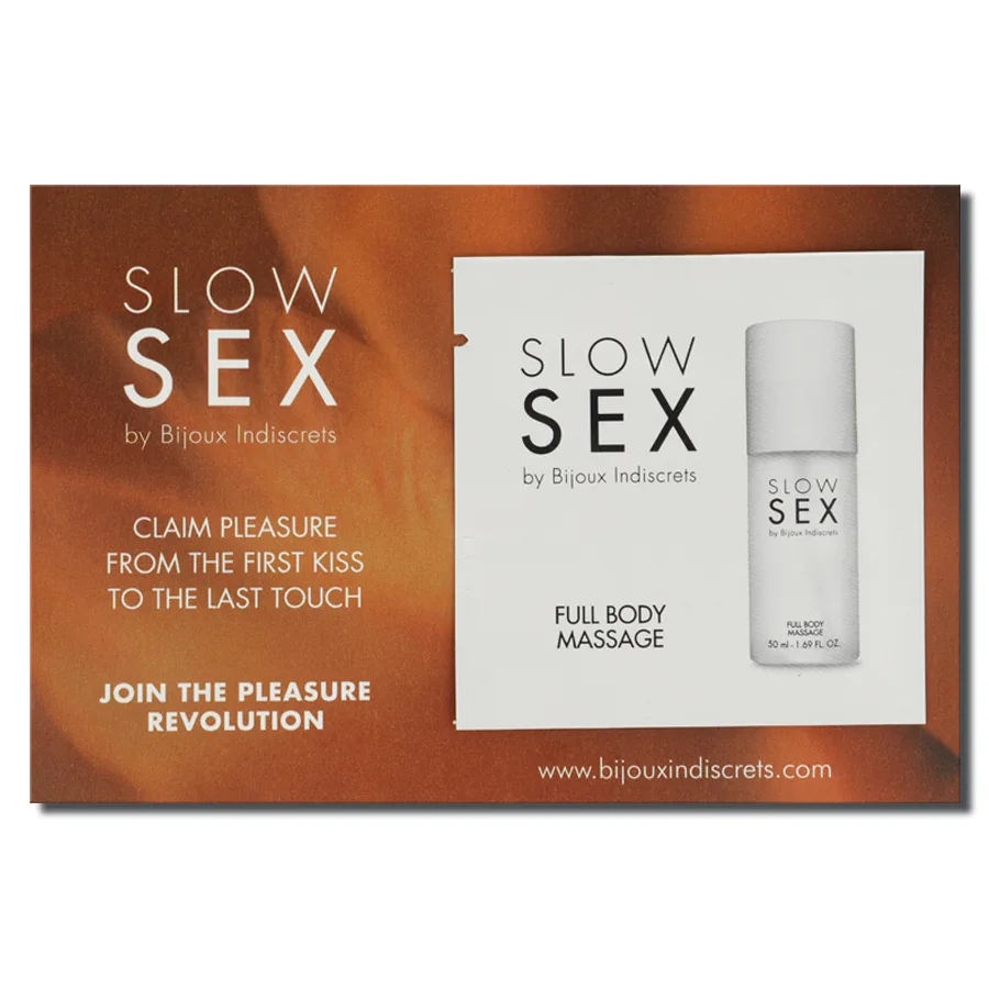 Bijoux Slow Sex Full Body Massage Gel – 2 ml Reseförpackning