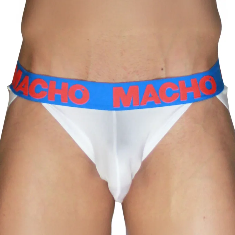 Macho MX29AZ Vit & Mörkblå Jockstrap för Herr
