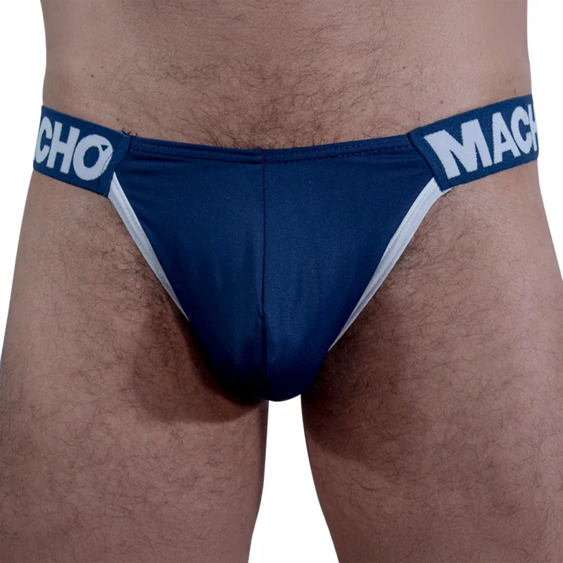 Macho MCH011 Mörkblå Side Slip Herrkalsong med Formgivande Cup