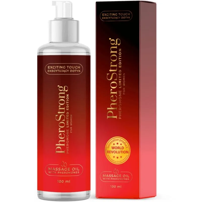 Pherostrong - Sensuell Massageolja Limited Edition för Kvinnor 100ml med Feromoner