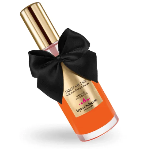 Bijoux Indiscrets - Warming Massage Oil with Forest Strawberry Aroma (100 ml)