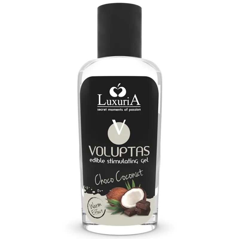 Intimateline Luxuria - Voluptas Ätbar Värmande Massagegel med Kokos & Krämsmak - 100 ml