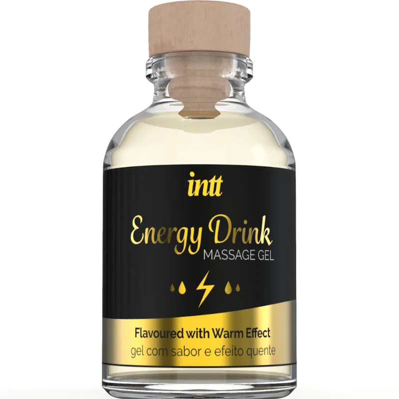 Intt Massage & Oral Sex Gel – Energy Drink-smak med Värmande Effekt