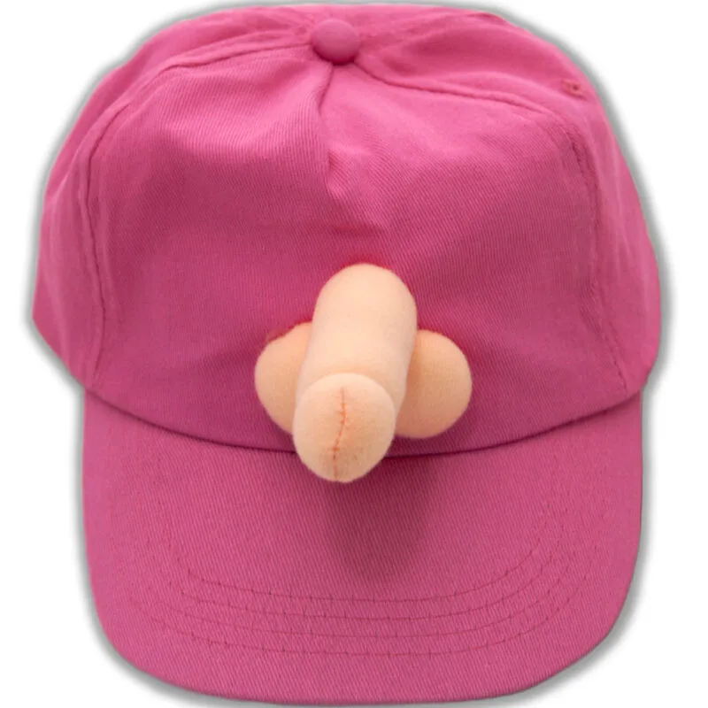 Diablo Picante - Fuchsia Partyhattar med Rolig Penismotiv