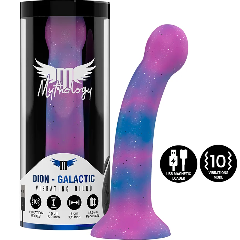 Mythology - Dion Galactic Vibrerande Dildo (Liten) - Kompatibel med Watchme Wireless Technology