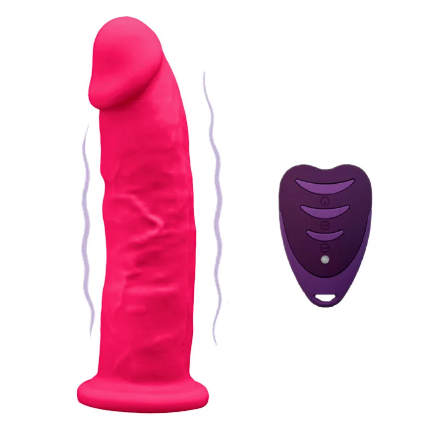 Silexd Model 2 Realistic Vibrating Dildo in Pink with Wireless Remote Control – 17 cm Insertable Length
