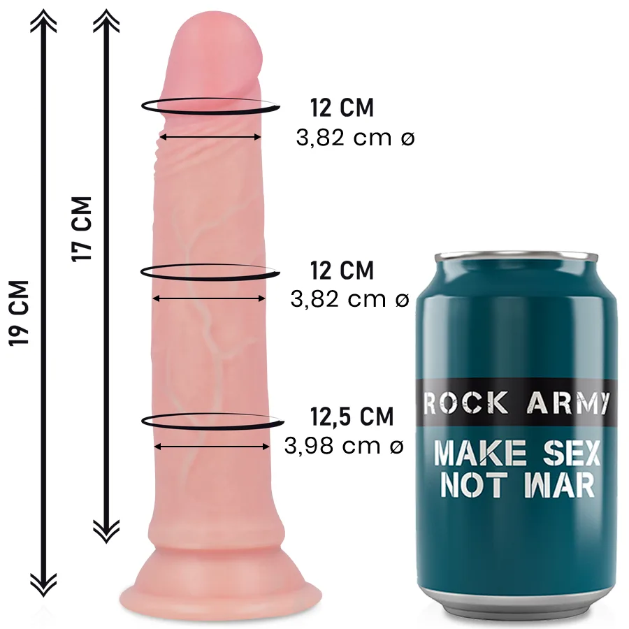 Rockarmy Liquid Silicone Avenger Realistisk Dual-Density Dildo
