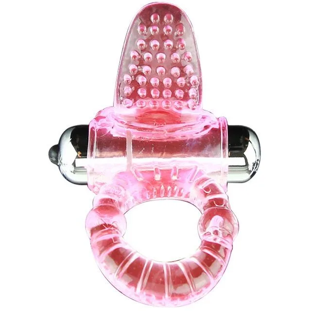 Baile Sweet - Vibrerande Penisring med 10 Rytmer och Klitorisstimulator, Rosa