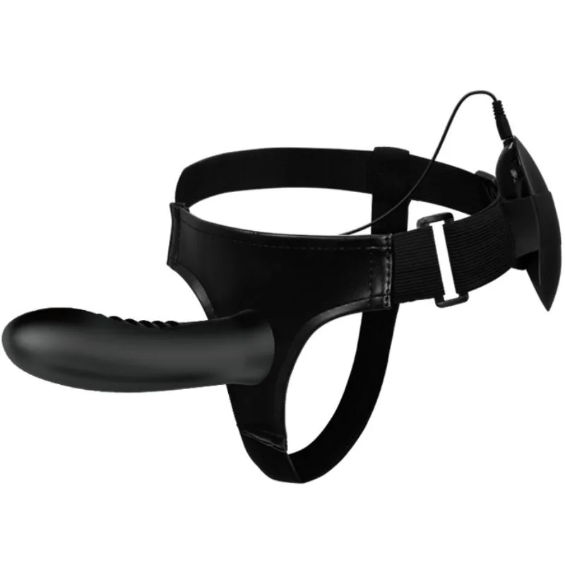 Pretty Love Myron Vibrerande Ihålig Strap-On-Sele med Texturerad Dildo