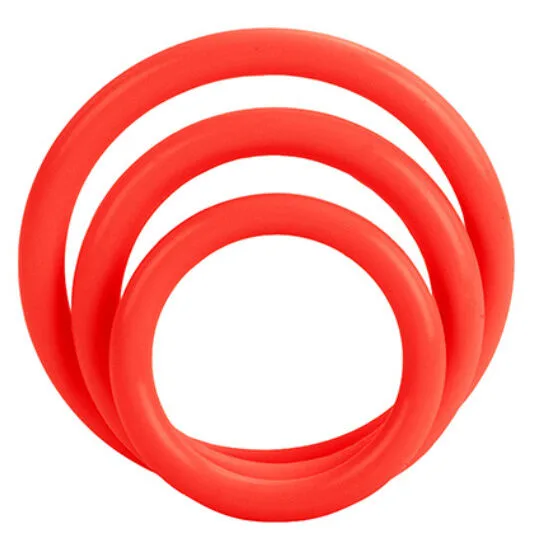 Calexotics Tri-Rings Set – Penisringar i Rött (Set om 3)