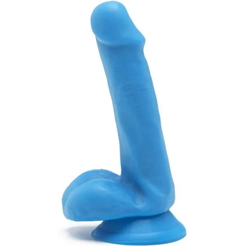 Get Real - Happy Dicks Realistic Dildo 12 CM With Balls - Blue