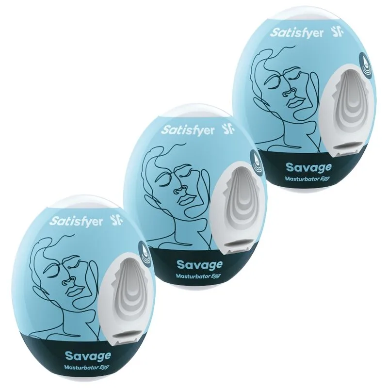 Satisfyer EGGCITED Series - Savage Masturbatorägg Set om 3
