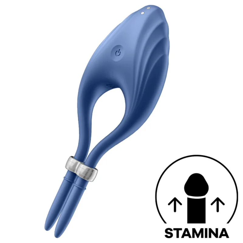 Satisfyer Duelist Vibrerande Penisring - Blå