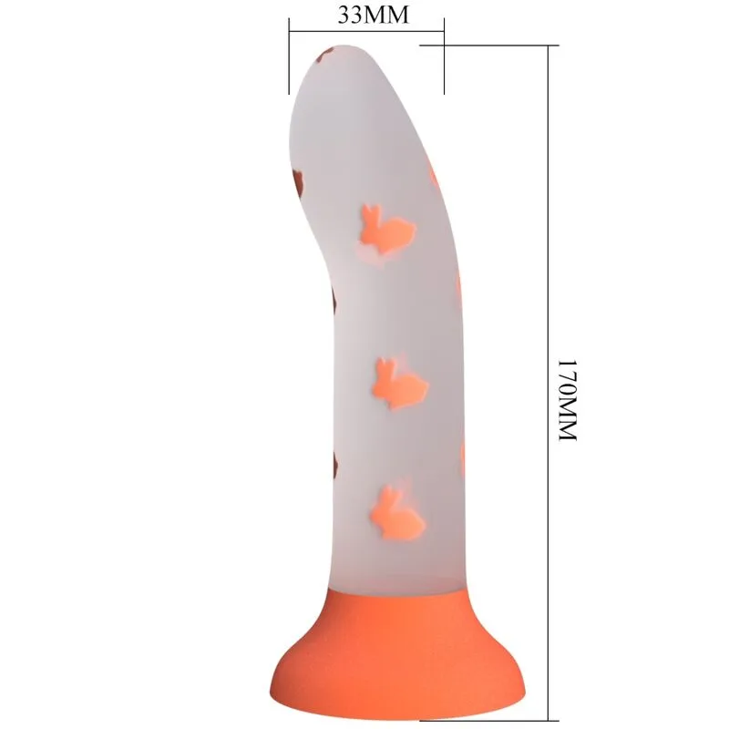 Pretty Love Magical Nightfall Luminous Dildo – Non-Vibrating | Orange