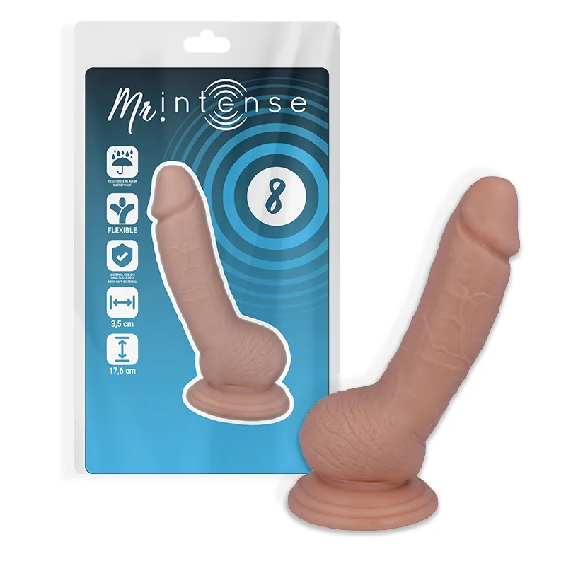 Mr. Intense - 8 Realistic Penis Dildo 17.6 CM x 3.5 CM
