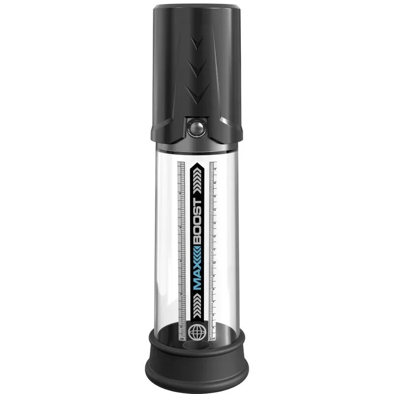 Pump Worx - Max Boost Svart Penispump med Elite Silicone-hylsa