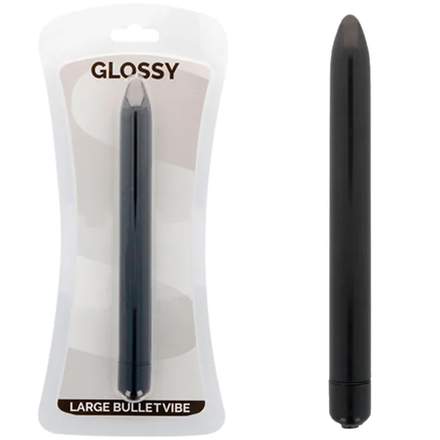 Glossy - Slim Vibrator Svart