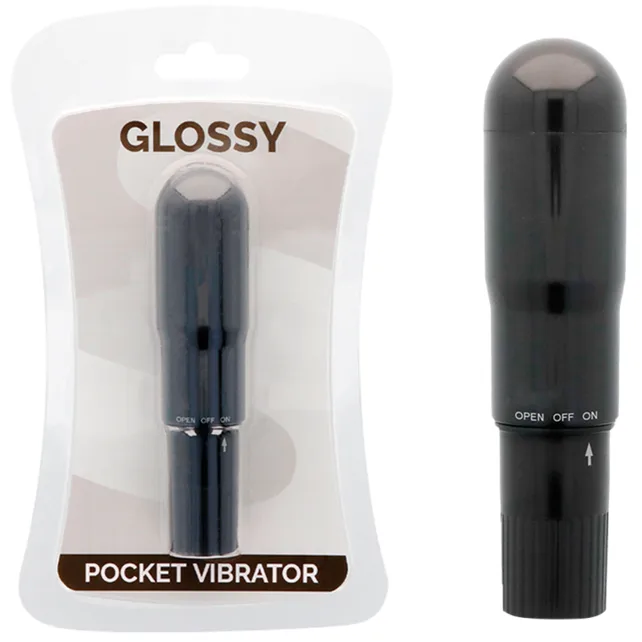 Glossy - Pocket Vibrator Svart