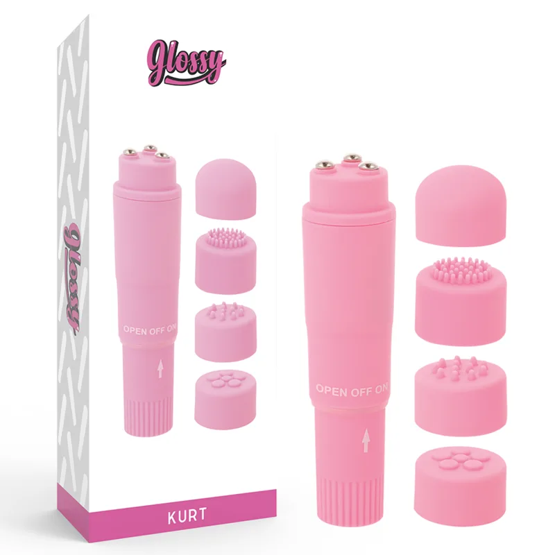 Glossy Kurt Pocket Personal Massager – Rosa