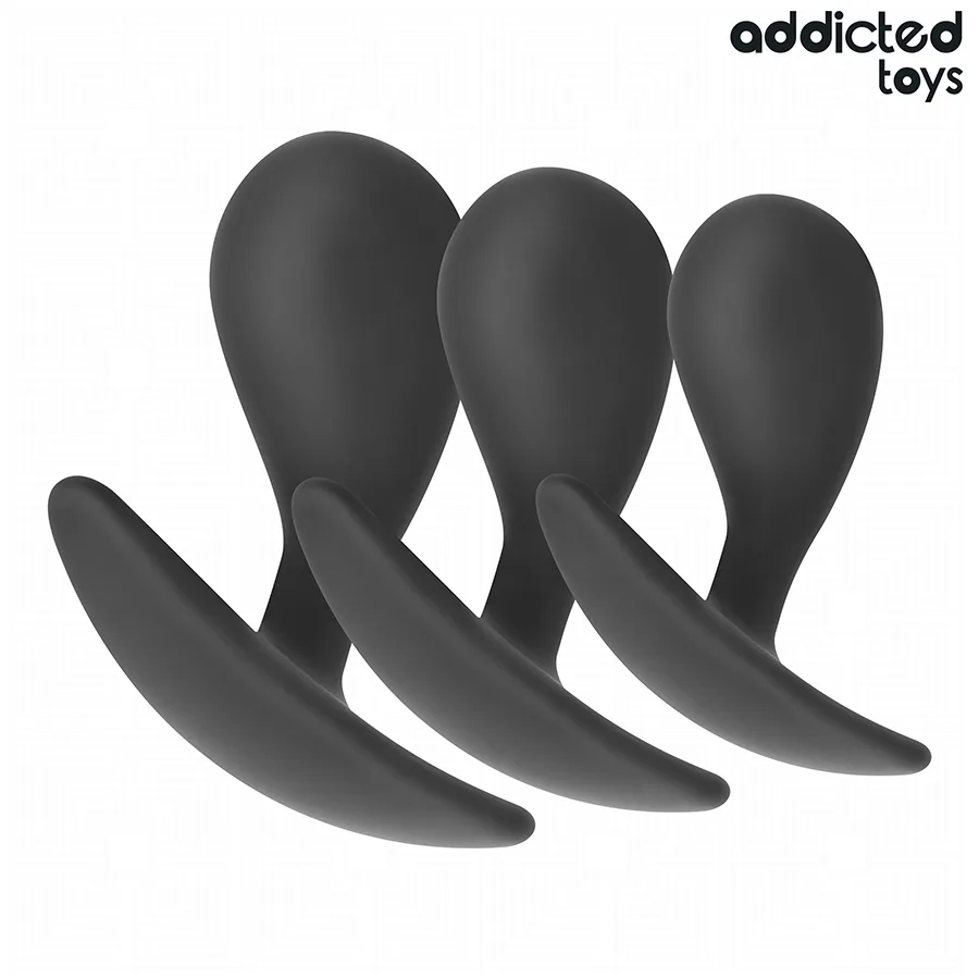 Addicted Toys - Silicone Anal Plug Training Set of 3 | Model 3