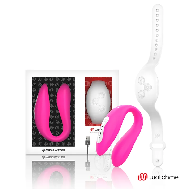 Wearwatch - Watchme Dual Technology Wearable Vibrator | Fuchsia & Snow