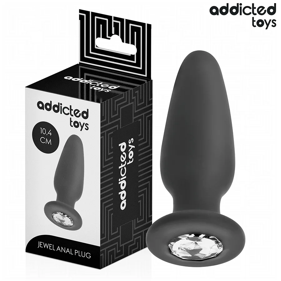 Addicted Toys – Smyckad Analplugg i Silikon | Medium (10,4 cm) | Kroppssäker & Elegant Design