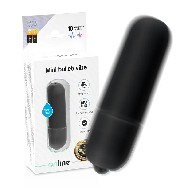 Online - Mini Bullet Vibrator Svart