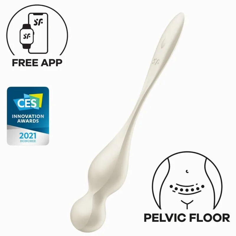 Satisfyer Love Birds 1 Vibrerande Kegelträningsballs – Vit