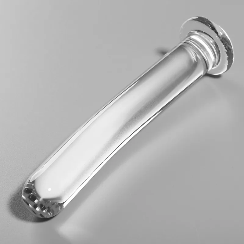 Nebula Series by Ibiza - Modell 8 Borosilikatglas Dildo Klar | 14,5 cm Längd | 2 cm Diameter