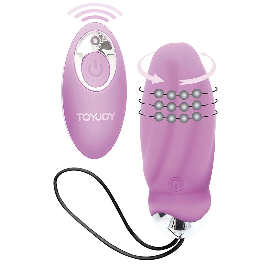 Toyjoy - Happiness You Crack Me Up Analvibrator med Fjärrkontroll och Roterande Pärlor