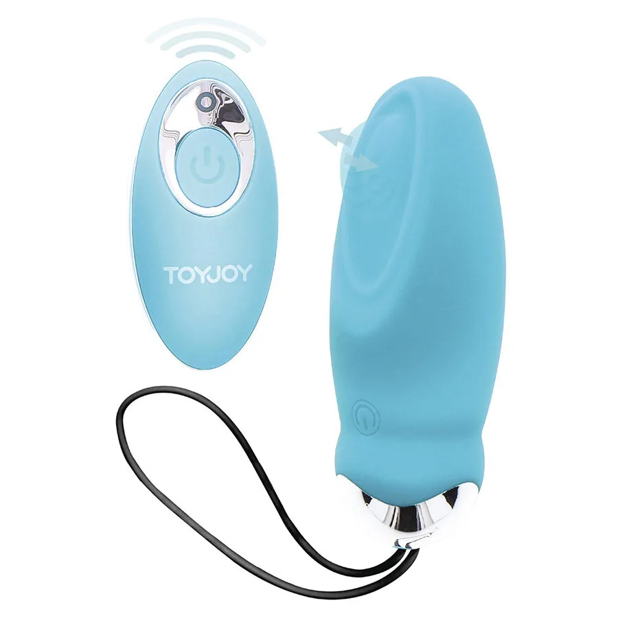 ToyJoy Happiness - I'm So Eggcited Remote Control Vibrating Egg | Blue