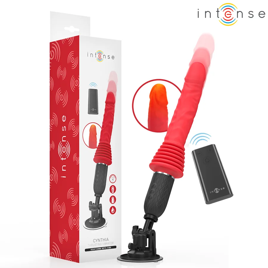 Intense - Cynthia Remote Control Thrusting Vibrator with Warming Function