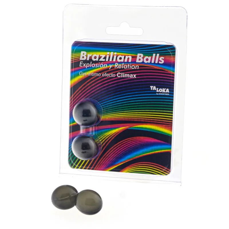 Taloka - 2 Brazilian Massage Balls with Climax Effect Arousal Gel