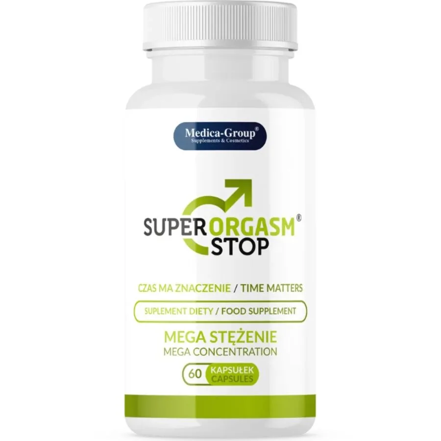Medica Group – Super Orgasm Stop Fördröjningstillskott för Män | 60 Kapslar