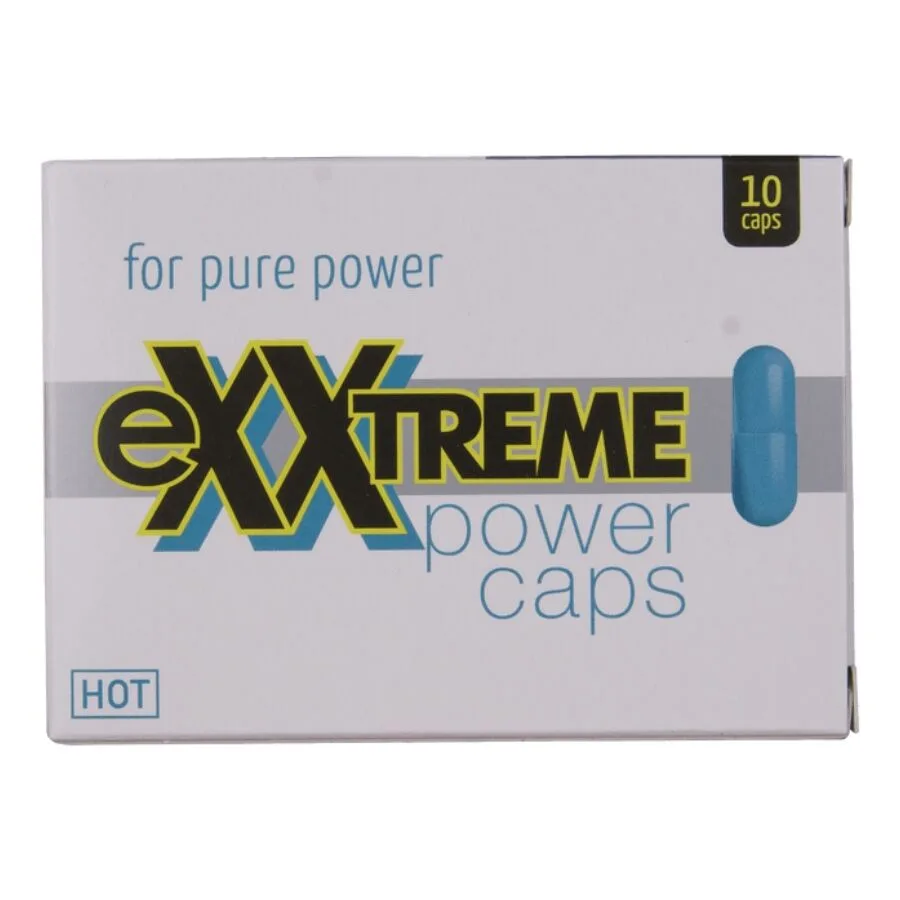 HOT Exxtreme Power Caps för Män – Naturliga Vitalitets- & Energikapslar (10 st)